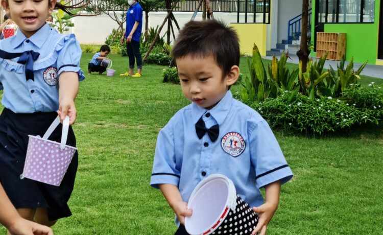 We encourage physical activity during playtime as it helps with the development of motor skills.