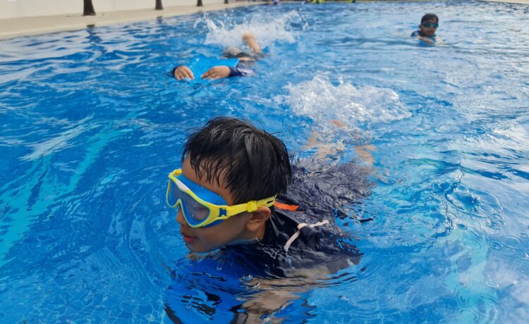 Swimming especially for kids is a life saving skill