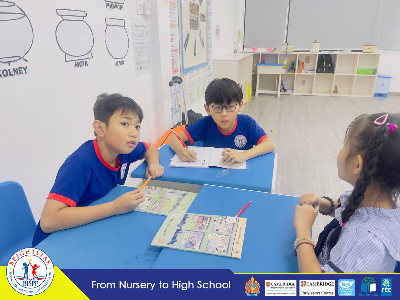 (English Below) ក្នុងកម្មវិធីខេមរសិក្សានៅសាលាអន្តរជាតិប្រាយស្តារ ការពិភាក្សាក្រុមដោយប្រើប្រាស់ភាសាខ្មែរបានពង្រឹងបន្ថែមនូវសមត្ថភាពក្នុងការប្រើប្រាស់ភាសាខ្មែររបស់សិស្សានុសិស្សដែលជួយឱ្យពួកគេកាន់តែមានទំនុកចិត្តក្នុងការប្រាស្រ័យទាក់ទង ចែករំលែកគំនិត និងវែកញែកការយល់ឃើញដោយប្រើប្រាស់ភាសាកំណើតរបស់ខ្លួន។ In the Khmer Studies Program at Brightstar, engaging in group discussions using the Khmer language significantly enhances students’ proficiency in their native tongue, fostering […]